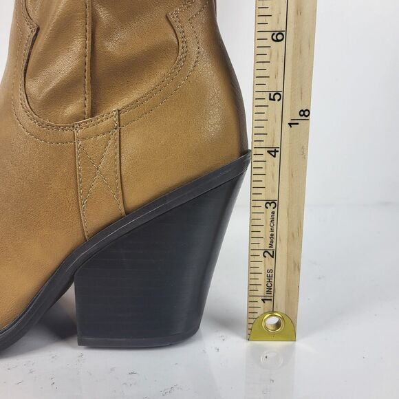 Franco Sarto L-Glenice 2 Knee High Women's Boot Camel Tan western Size 7.5 M - Picture 3 of 16